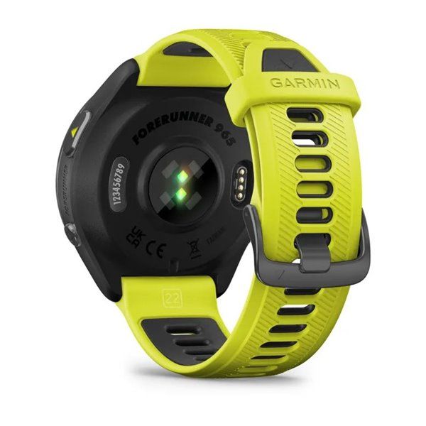 Garmin Forerunner 965 Carbon Gray Titanium Bezel w. Black Case and Amp Yell/Black S. Band (010-02809-02/12)