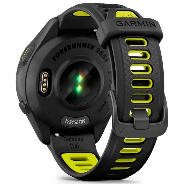 Смарт-годинник Garmin Forerunner 265S Black Bezel and Case w. Black/Amp Yellow S. Band (010-02810-03/13)