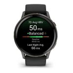 Garmin Venu 4 45 mm Slate with Black Silicone Band (010-03014-00)