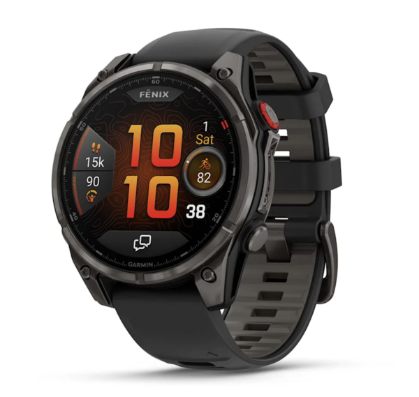 Garmin fenix 8 Pro 47mm AMOLED Sapphire Carbon grey DLC Tit. w. Black/grey S. Band (010-03198-00/01)