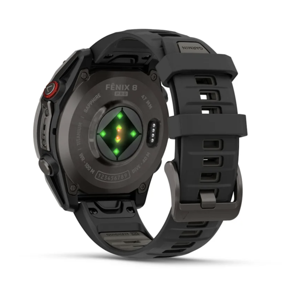 Garmin fenix 8 Pro 47mm AMOLED Sapphire Carbon grey DLC Tit. w. Black/grey S. Band (010-03198-00/01)