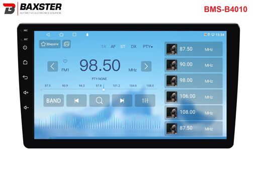 Автомагнітола Baxster BMS-B4010 Android 13 QLED 4+32Gb 10"