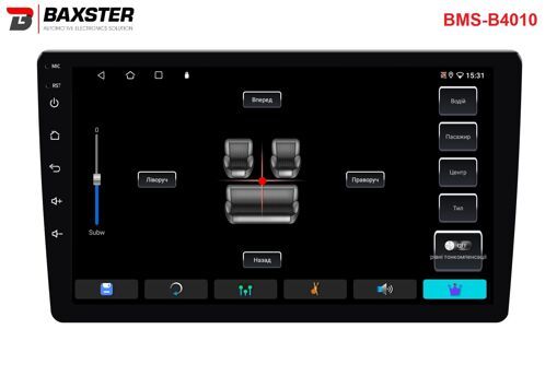Автомагнітола Baxster BMS-B4010 Android 13 QLED 4+32Gb 10"