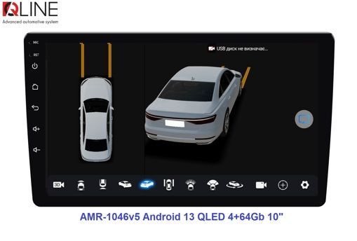 Автомагнітола Qline AMR-1046v5 Android 13 QLED 4+64Gb 10"
