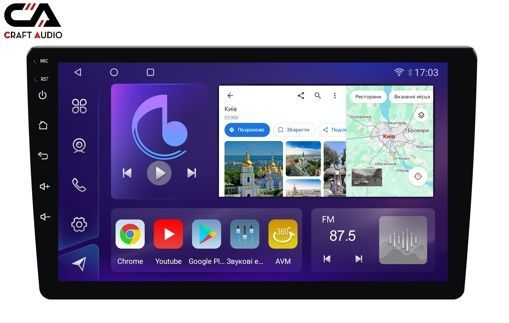 Автомагнітола CraftAudio CraftAudо QMS-98128 Android13 QLED 8+128Gb 9"