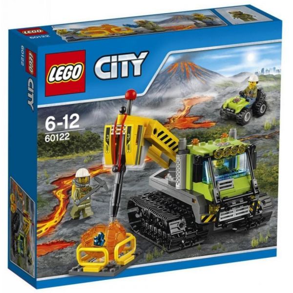 Пластмассовый конструктор LEGO City Гусеничный трактор исследователей вулканов (60122)
