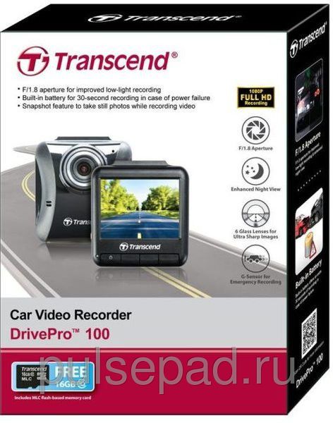 Видеорегистратор Transcend DrivePro DP100 А-fix