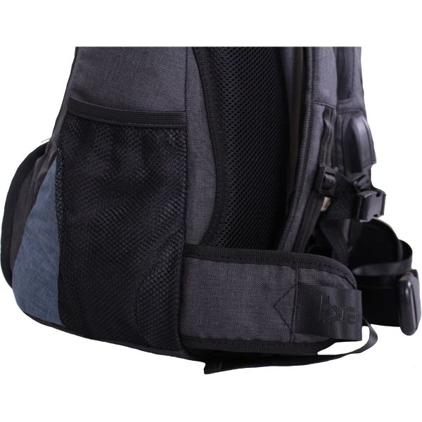 Рюкзак для ноутбука Bagland Granite 23 л. чорный/серый (0012069)