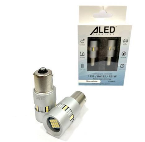 Лампа заднього ходу LED ALed Canbus 1156 (P21W) 14W White (2шт.)