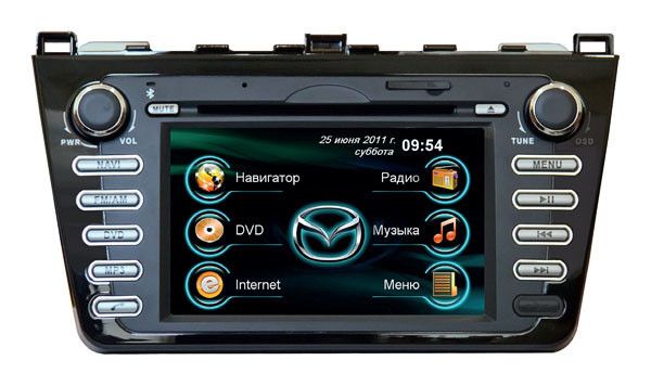 Штатная магнитола Synteko Mazda 6 2010–2011