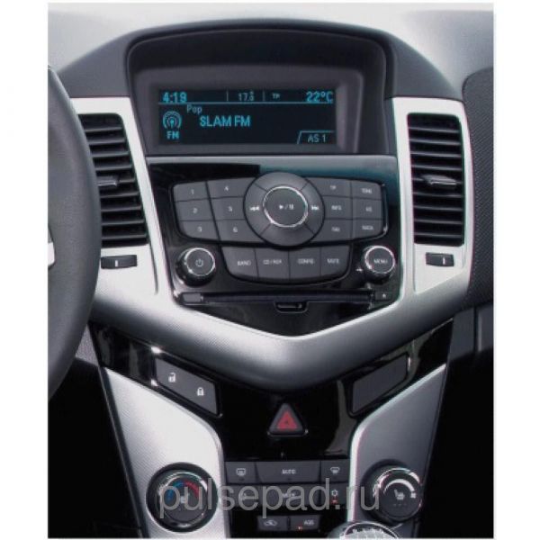 Рамка переходная 11-407 (carav) Chevrolet Cruze 2009+ silver 2-DIN