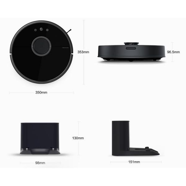 Робот-пылесос с влажной уборкой RoboRock Sweep One Vacuum Cleaner 2 Black S55