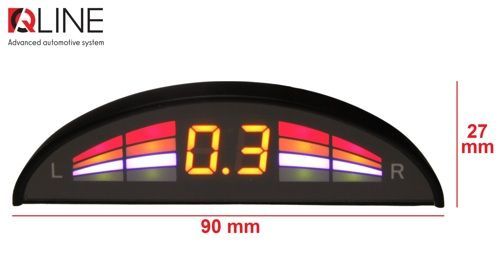 Парктронік Qline ParkSense Smart 4 чорний