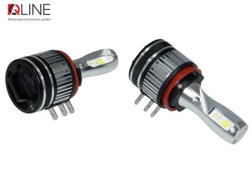 Лампи світлодіодні QLine Ultra +200% 55W H15 6000K (2шт.) 12V