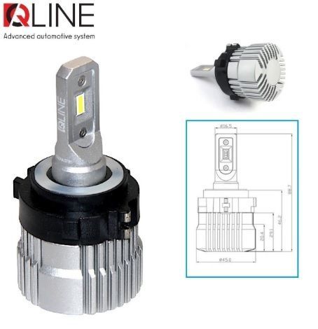 Світлодіодні лампи Qline Alpha VW-H7 G 6000K (2шт)