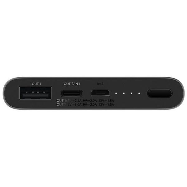 Внешний аккумулятор (Power Bank) Xiaomi Mi Power Bank 3 10000mAh Black (PLM12ZM)