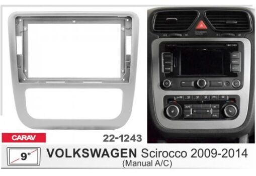 Рамка перехідна Carav 22-1243 VW Scirocco