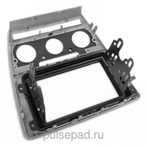 Рамка переходная 11-185 Carav Skoda Oktavia 08-13 (Manual Auto Air-Cond) Grey