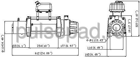 Лебедка KINGONE WINCH TDS-6.5(12V)
