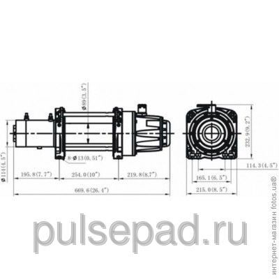 Лебедка KINGONE WINCH HEAVY DUTY TDS-20.0 12V. 9т
