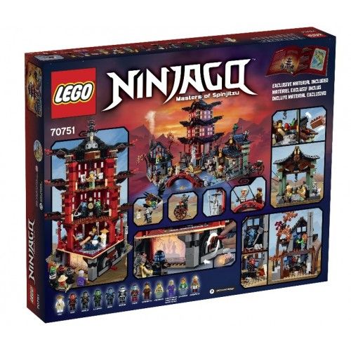 Пластмассовый конструктор LEGO Ninjago Храм Аеро-Джитсу (70751)
