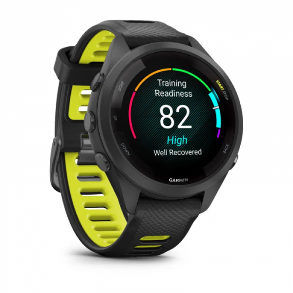 Смарт-годинник Garmin Forerunner 265S Black Bezel and Case w. Black/Amp Yellow S. Band (010-02810-03/13)