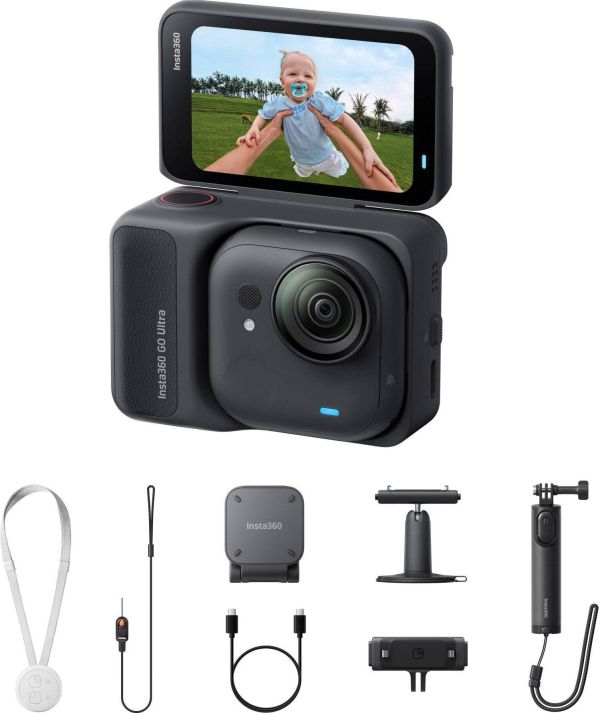 Екшн-камера Insta360 GO Ultra Midnight Black (CINSABEA/B)