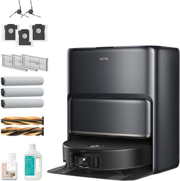 Робот-пилосос з вологим прибиранням MOVA Z60 Ultra Roller Complete Black (RLZ83CE-1)