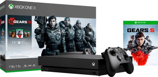 Стационарная игровая приставка Microsoft Xbox One X 1TB + Gears 5