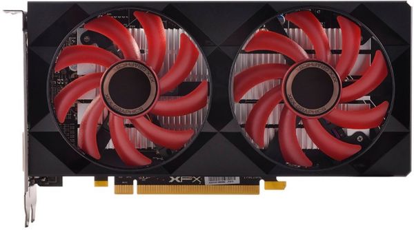 Видеокарта XFX Radeon RX 550 2GB Black/Red (RX-550P2DFGR)