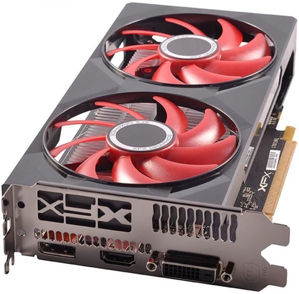 Видеокарта XFX Radeon RX 550 2GB Black/Red (RX-550P2DFGR)