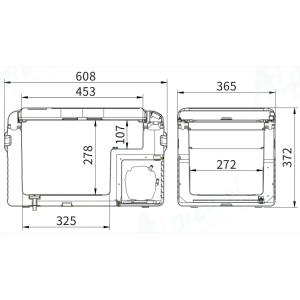 Компресорний автохолодильник Alpicool CL30G (29 літрів, LG Compressor). До -20℃, (12, 24, 220 вольт)