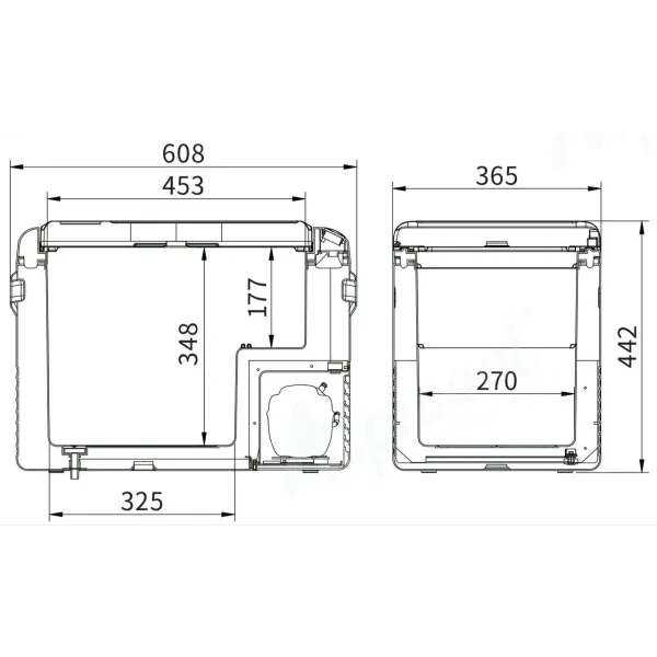 Компресорний автохолодильник Alpicool CL40G (37 літрів, LG Compressor). До -20℃, (12, 24, 220 вольт)