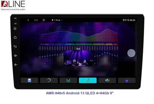Автомагнітола Qline AMR-946v5 Android 13 QLED 4+64Gb 9"