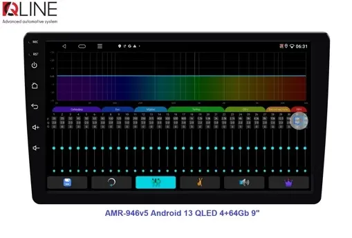Автомагнітола Qline AMR-946v5 Android 13 QLED 4+64Gb 9"