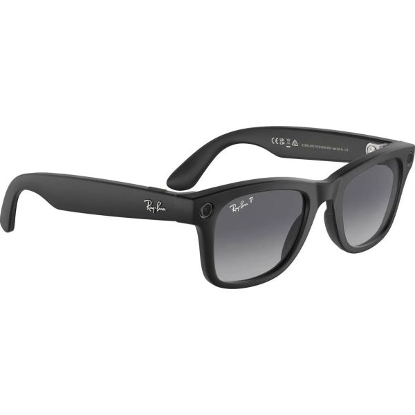 Смарт-окуляри Ray-Ban Meta Wayfarer Gen 2 Large Matte Black Frame / Gradient Graphite Lenses (RW4012 601ST3 53-22)