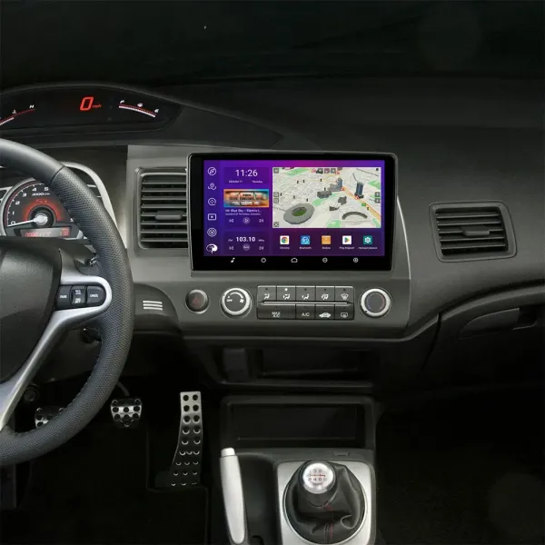 Штатна магнітола PHANTOM DVA-2K10 Pro 4G 360° 4+64 Honda Civic 8 sedan FK FN FD 2005-2012