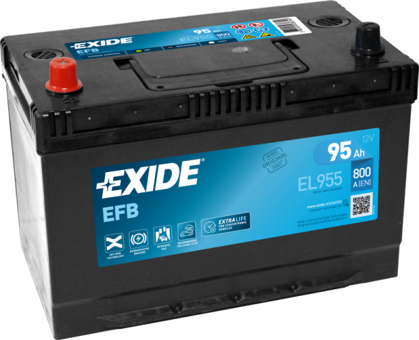 Автомобільний акумулятор EFB Exide 6СТ-95 Аз EFB EL955