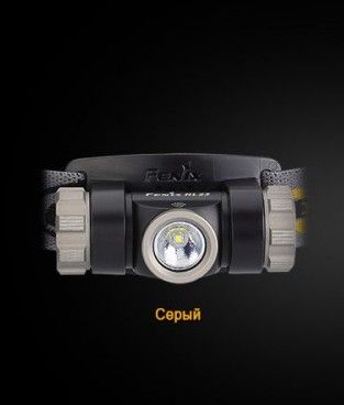 Фонарь налобный Fenix HL23 серый