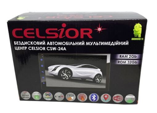 Автомагнітола 2-DIN Celsior CSW-24A (без приводу)