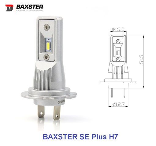Світлодіодні лампи Baxster SE Plus H7 6000K (2шт)