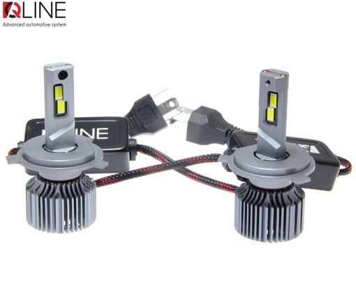 Лампи світлодіодні QLine Ultra +200% 55W H4 6000K (2шт.) 24V