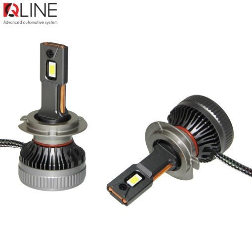 Лампи світлодіодні QLine DualVision 65W H7 12V 6000K (2шт.)
