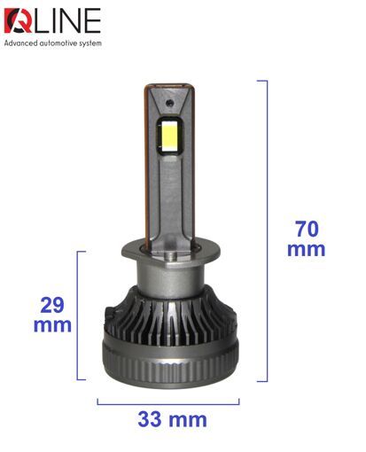 Лампи світлодіодні QLine DualVision 65W H1 6000K (2шт.)