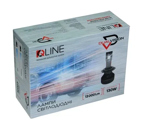 Лампи світлодіодні QLine DualVision 65W H1 6000K (2шт.)