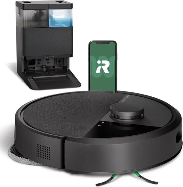 Робот-пилосос з вологим прибиранням iRobot Roomba Combo 405+ AutoWash dock Black (G185040)