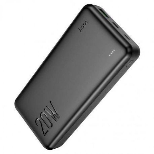 Зовнішній акумулятор (павербанк) Hoco Type-C PD 20W+Quick Charge 3.0 20000 mAh J87A Black
