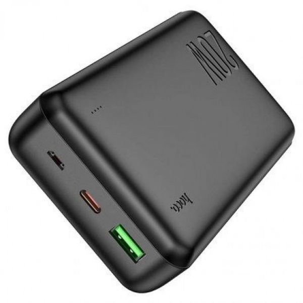 Зовнішній акумулятор (павербанк) Hoco Type-C PD 20W+Quick Charge 3.0 20000 mAh J87A Black