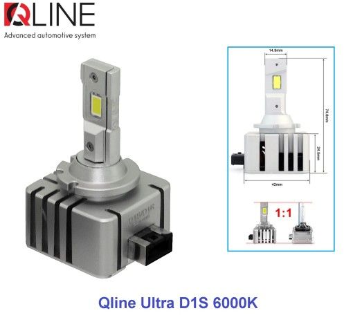 Лампи світлодіодні Qline Ultra D1S 6000K (2шт)