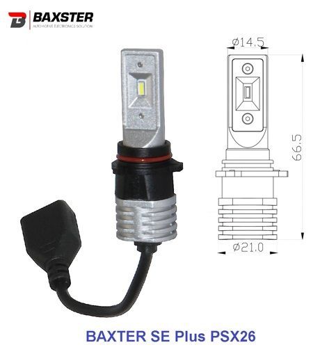 Лампи світлодіодні Baxster SE Plus PSX26 6000K (2шт)